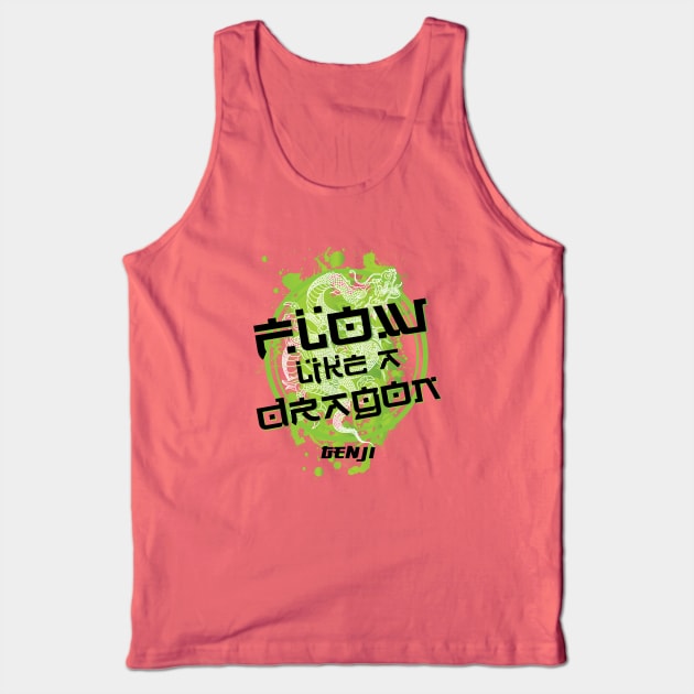 Flow Like a Dragon - Genji Tank Top by Digitalgarz